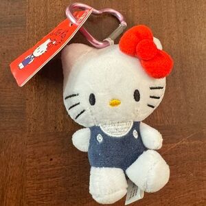 Sanrio Hello Kitty 4" New Plush Doll Toy Keychain with Heart Carabiner Clip